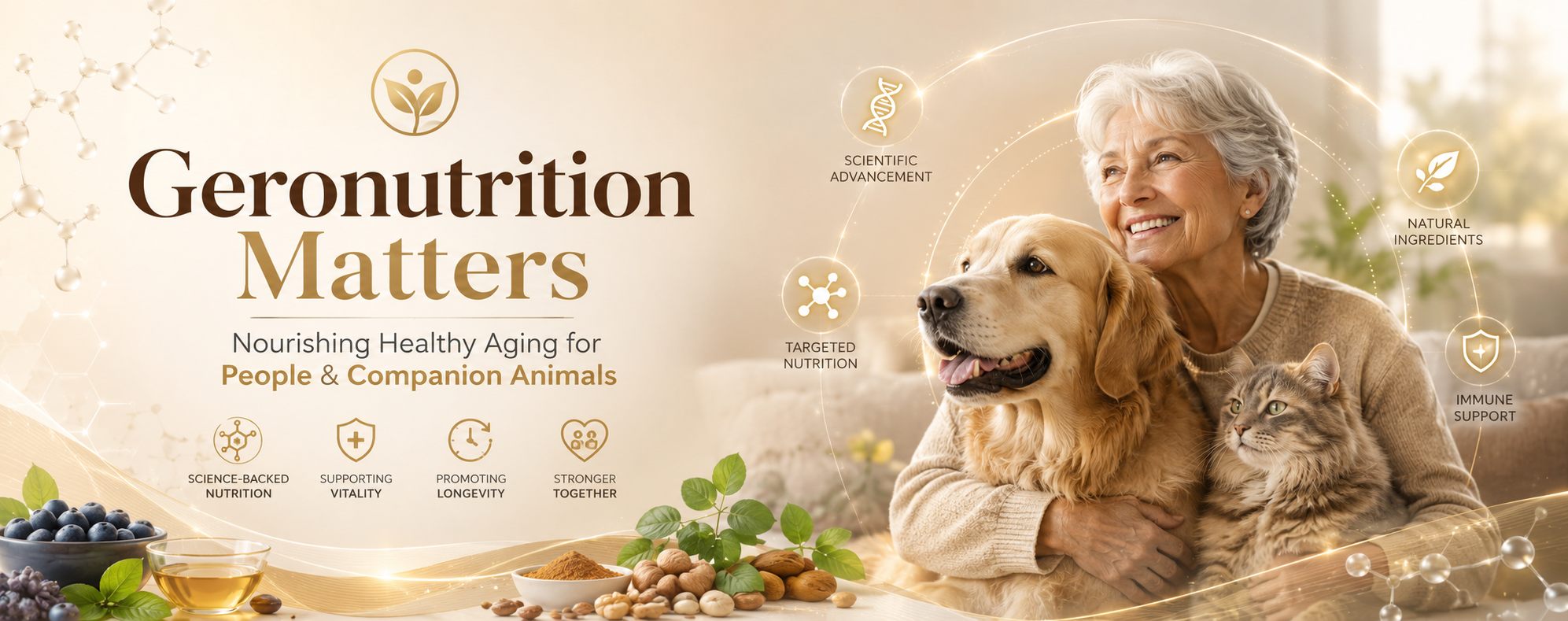 Geronutrition matters for people and companion animals