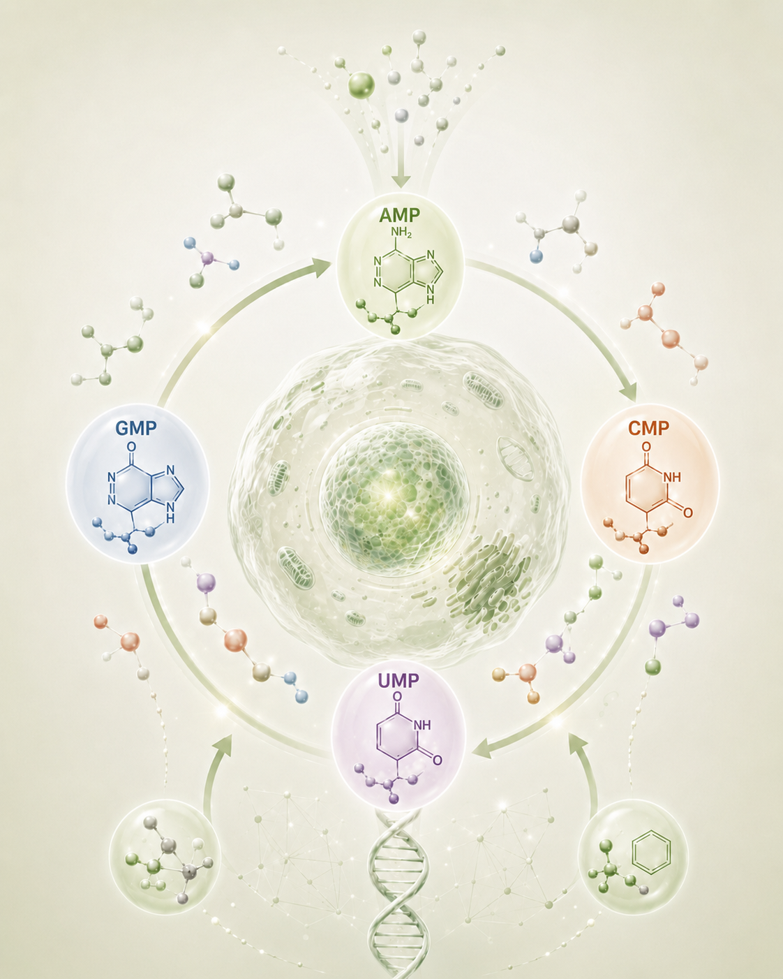 Nucleotide pool homeostasis and cellular balance